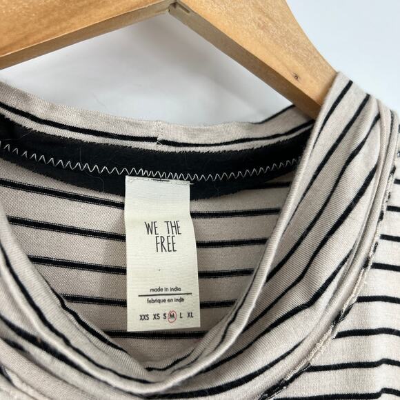 Free People We The Free Striped Embroidered Sleeveless Tank Size M - Picture 3 of 5